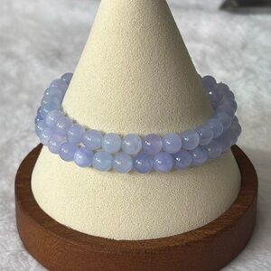 🩵 NEW 6mm Natural High Quality Aquamarine Gemstone Bracelet